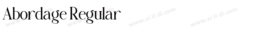 Abordage Regular字体转换 Abordage Regular字体转换